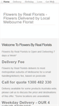Mobile Screenshot of flowersbyrealflorists.com.au